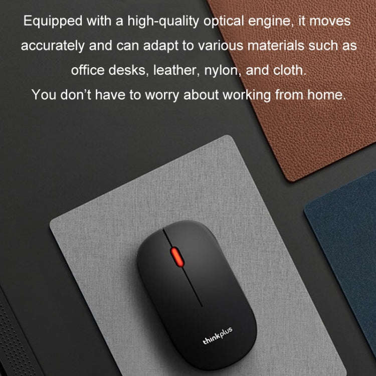Lenovo Thinkplus M80 Office Lightweight Ergonomic Laptop Mouse, Specification: Wireless