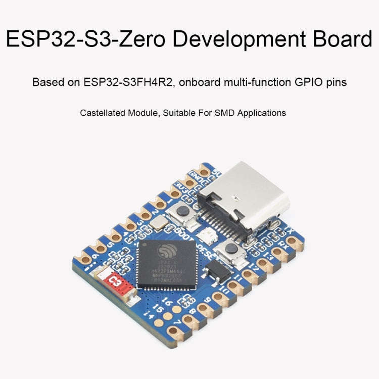 Waveshare ESP32-S3 Mini Development Board, Based On ESP32-S3FH4R2 Dual-Core Processor without Header