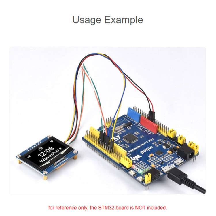 Waveshare 1.54 Inch OLED Display Module, 128×64 Resolution, SPI / I2C Communication(White)