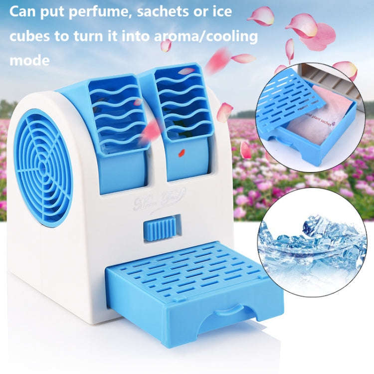 Mini Silent Dual-port Bladeless Cooling Fan(Green)
