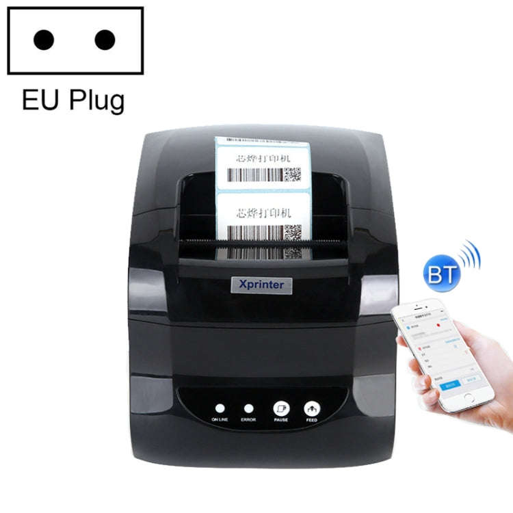 Xprinter XP-365B 80mm Thermal Label Printer Clothing Tag Supermarket Barcode Printer, Plug: EU Pl...
