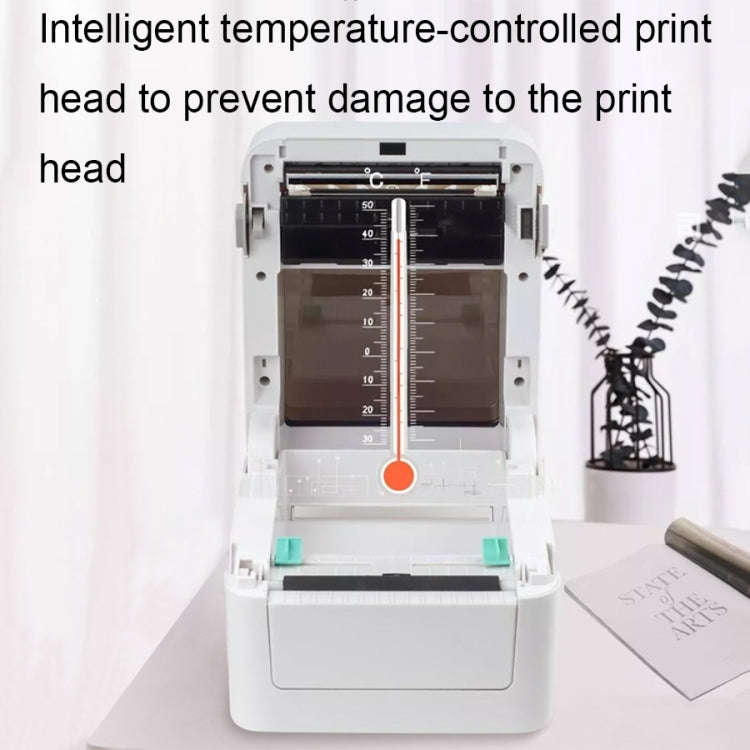 Xprinter XP-420B 108mm Express Order Printer Thermal Label Printer, Style:USB+Bluetooth(EU Plug)