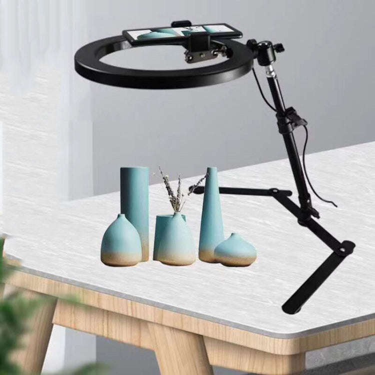 Overhead Shooting Bracket Ring Fill Light Set Live Beautifying LED Light Stand(Bracket + Lamp)