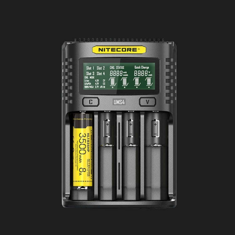 NITECORE Fast Lithium Battery Charger, Model: UMS4