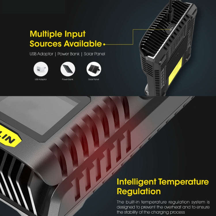 NITECORE Smart LCD Display Automatically Activates Repair USB 4-Slot Charger(UM4)