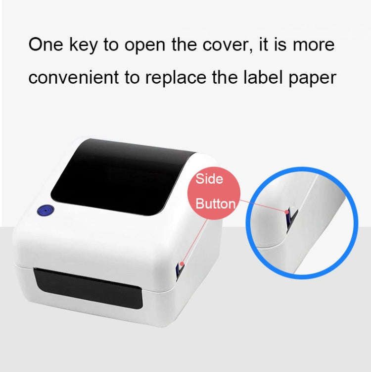 100mm Express Order Printer Thermal Self-adhesive Label Printing Machine, Style:IP486BT(AU Plug)