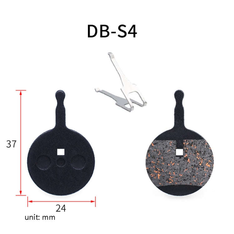 3 Pairs Mountain Bike Semi-Metallic Brake Pads M355 Oil Disc BB5 Resin Disc Brakes, Bagged(DB-S4)