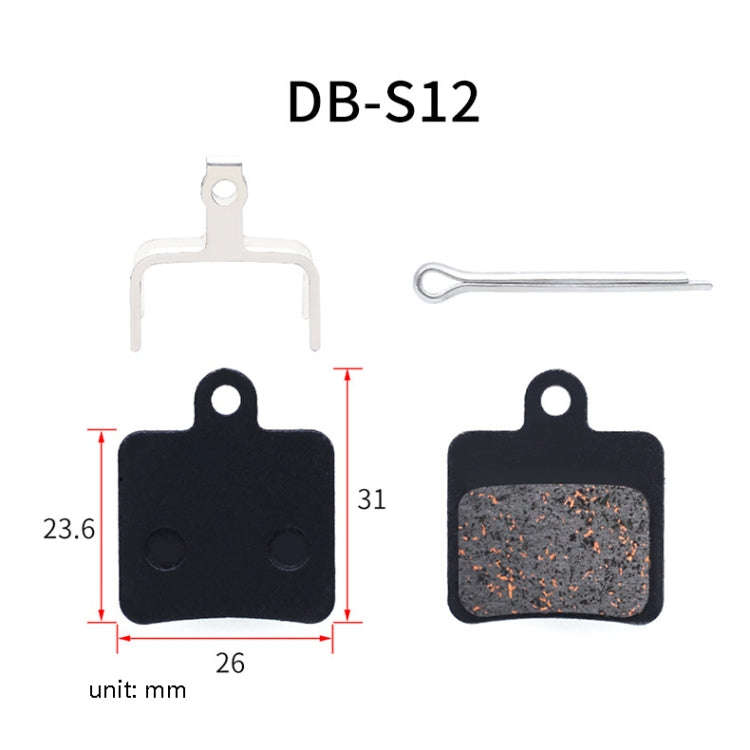 3 Pairs Mountain Bike Semi-Metallic Brake Pads M355 Oil Disc BB5 Resin Disc Brakes, Bagged(DB-S12)