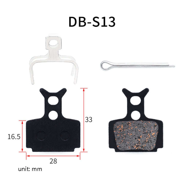 3 Pairs Mountain Bike Semi-Metallic Brake Pads M355 Oil Disc BB5 Resin Disc Brakes, Bagged(DB-S13)