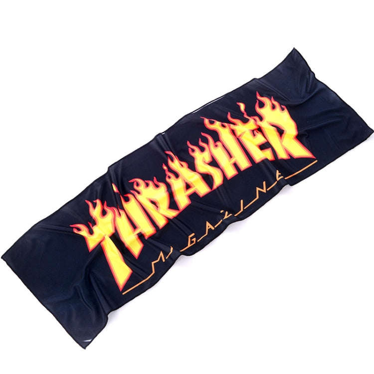 Gym Sports Cold Feeling Sweat-Absorbent Quick-Drying Cold Towel(Fire)