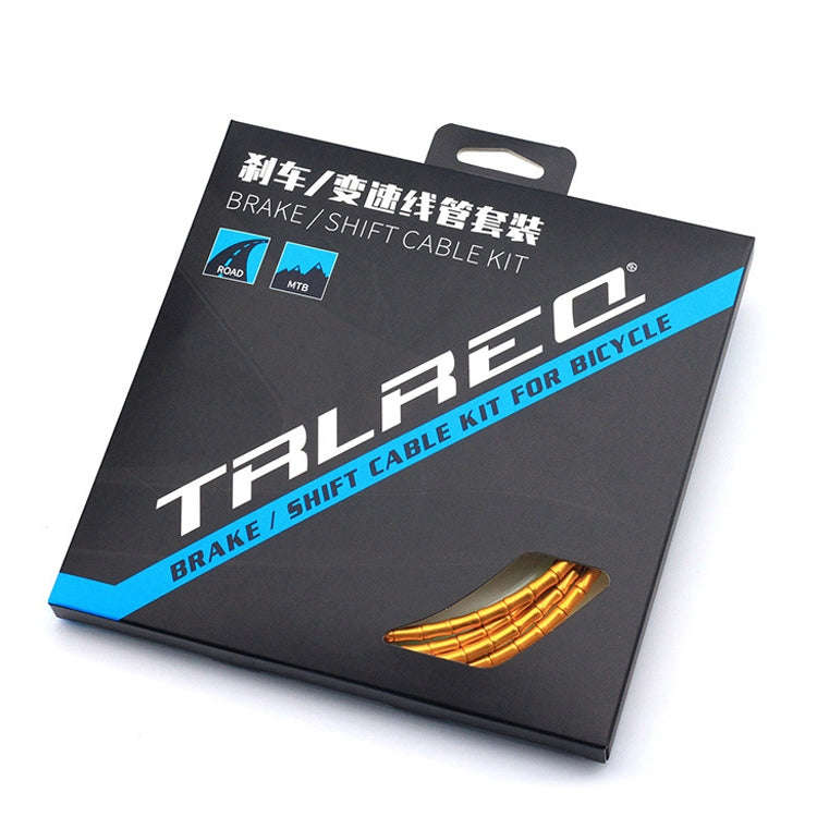 TRLREQ Mountain Road Bicycle Aluminum Alloy Brake Outer Tube Oil-Filled Fish Bone Line Tube, Colo...