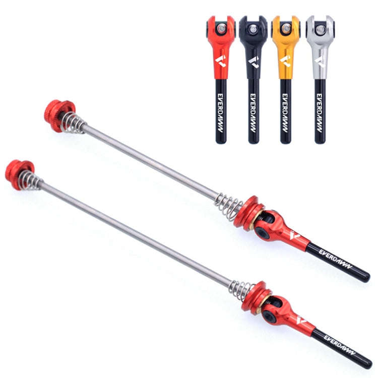 EVERDAWN Mountain Highway Bike Titanium Alloy Axis Quick Removal Rod Front And Rear Rollers Open ...