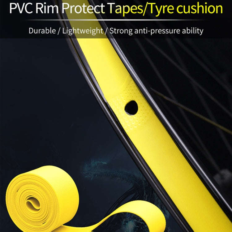 10 PCS Road Mountain Bike Anti-Stab Tire Pad Bicycle Wheel Set PVC Spoke Lining Tape, Colour: Red...