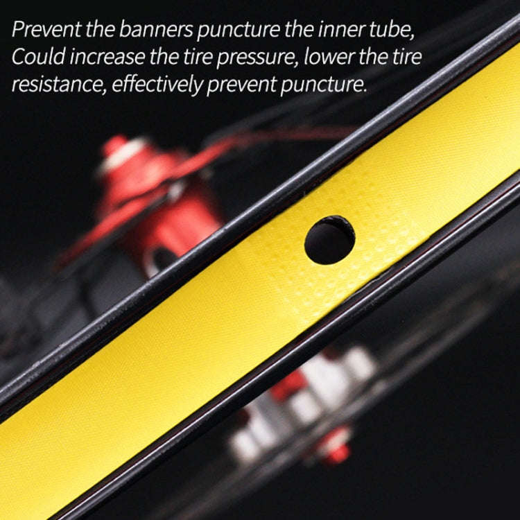 10 PCS Road Mountain Bike Anti-Stab Tire Pad Bicycle Wheel Set PVC Spoke Lining Tape, Colour: Red...