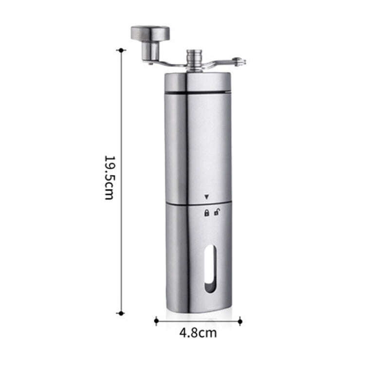 Household Stainless Steel Hand-Cranked Coffee Machine Grinder(Stainless Steel Model)