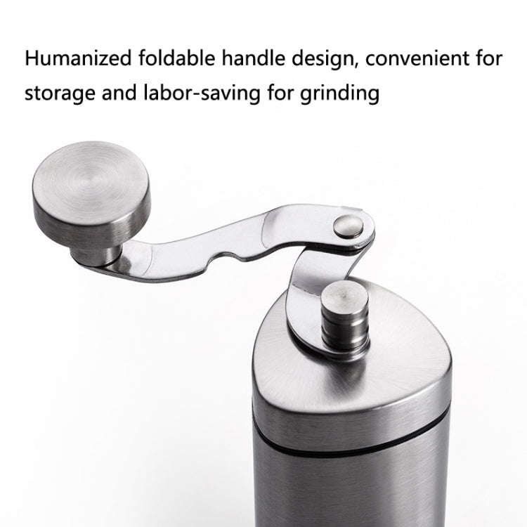 Household Stainless Steel Hand-Cranked Coffee Machine Grinder(Stainless Steel Model)