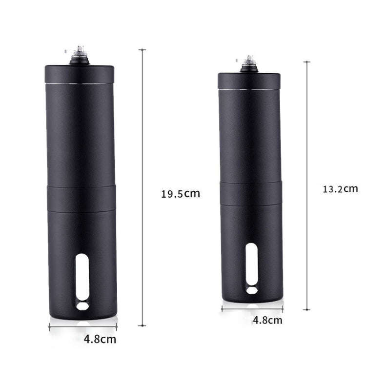 Hand Crank Coffee Machine Manual Pepper Mill Grinder(Large Black)