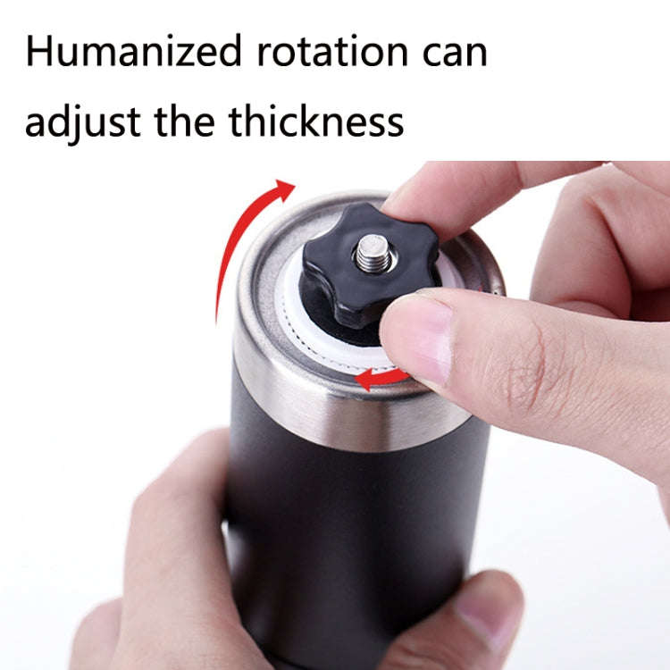 Hand Crank Coffee Machine Manual Pepper Mill Grinder(Large Black)