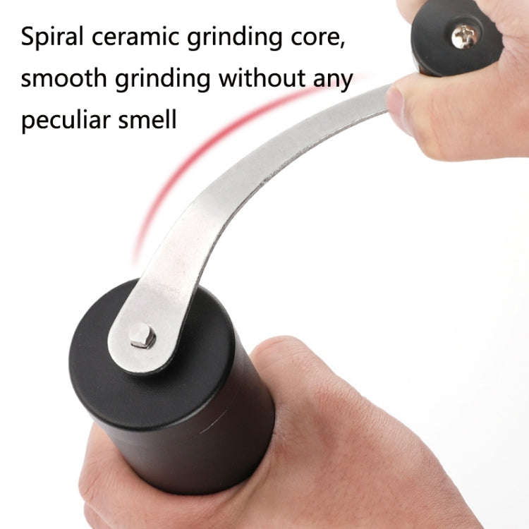 Hand Crank Coffee Machine Manual Pepper Mill Grinder(Large Black)