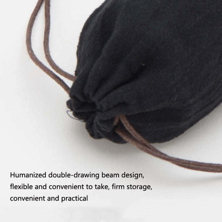 Portable Coffee Machine Shaker Grinder Storage Cotton Bag(Black)
