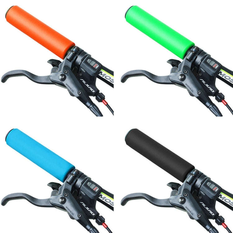 4 Pairs Mountain Folding Bicycle Silicone Foaming Sponge Handle Cover Rubber Shock Absorbing Anti...