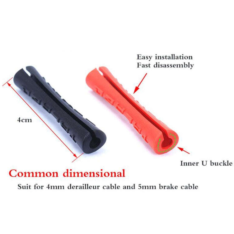 10 PCS TRLREQ Mountain Road Bicycle Frame Opening Protective Cover Variable Speed Brake Line Tube...