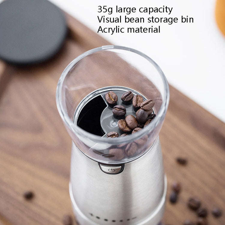 USB Rechargeable Coffee Machine Electric Coffee Grinder(Stainless Steel Color)