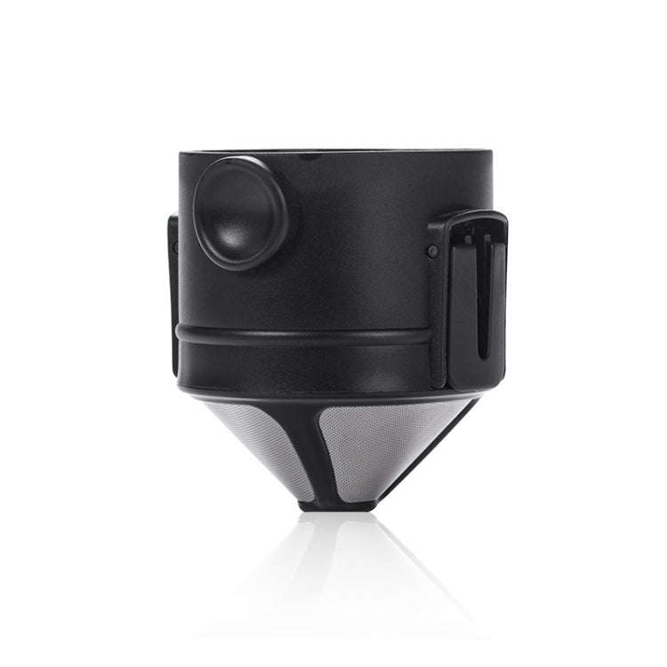 Coffee Filter Travel Convenient Foldable Double Filter(Black)