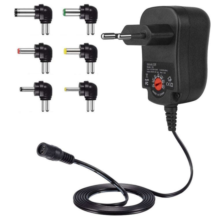 C5 3-12V 12W Adjustable Voltage Regulated Switch Power Supply Power Adapter Multifunction Charger...