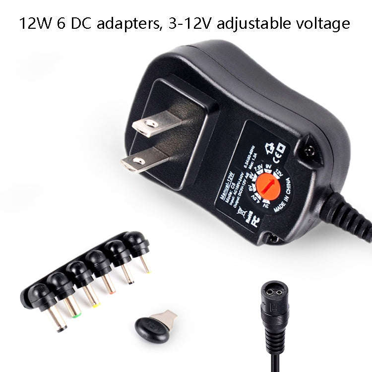 C5 3-12V 12W Adjustable Voltage Regulated Switch Power Supply Power Adapter Multifunction Charger...