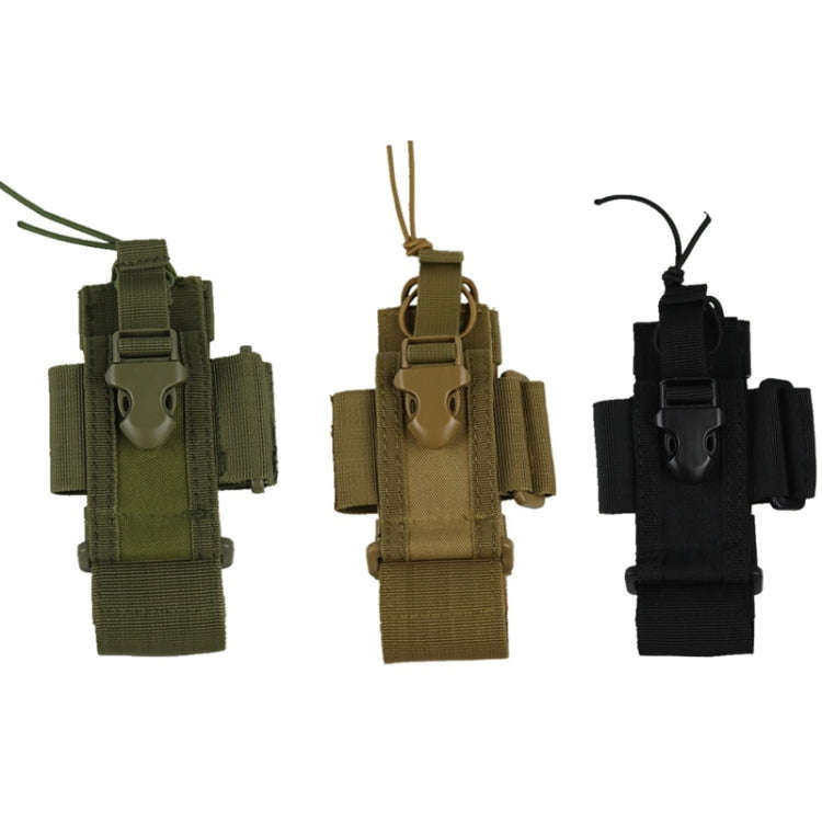 Outdoor Walkie Talkie Bag Mobile Phone Bag Mini Waist Bag Free Size(Black)