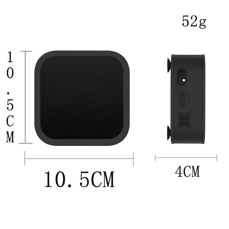 T7 Set-top Box Silicone Case Anti-drop Dust-proof Protective Sleeve for Apple TV 4K(Luminous Blue)