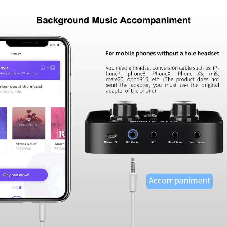 X7 Sound Card Voice Changer Mobile Phone And Computer Compatible With External Electronic Voice C...