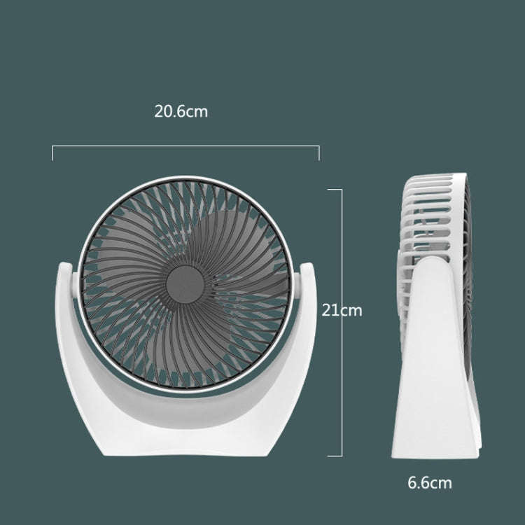 USB Desktop Fan Mini Home Dormitory Portable Fan, Colour: U Type (Black)