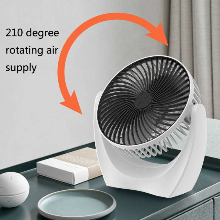 USB Desktop Fan Mini Home Dormitory Portable Fan, Colour: U Type (Black)
