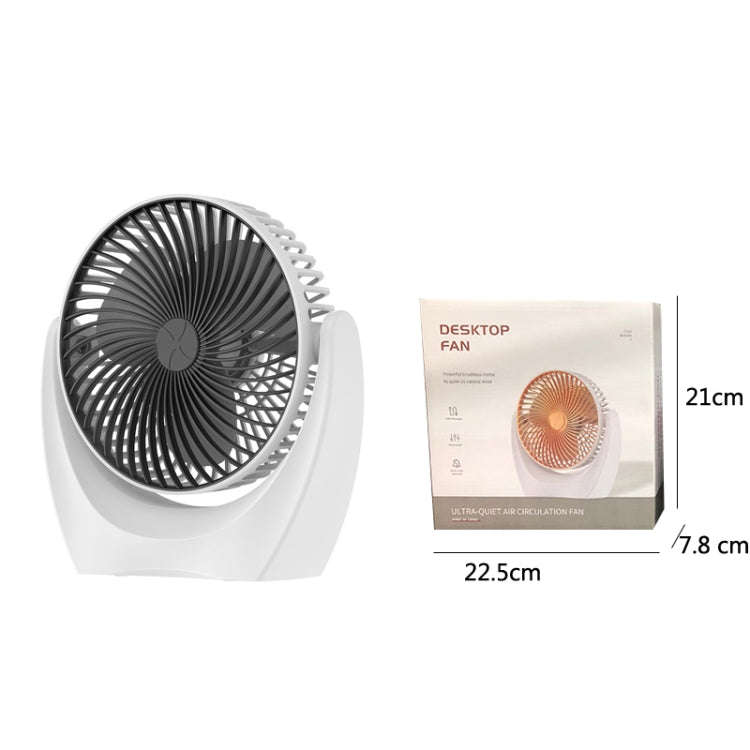 USB Desktop Fan Mini Home Dormitory Portable Fan, Colour: U Type (Black)