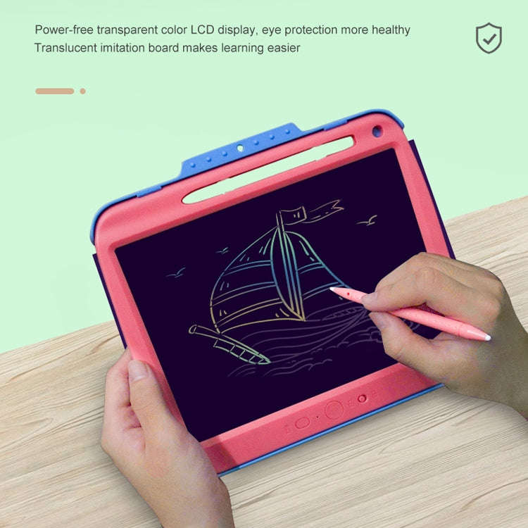 9 Inch Charging LCD Copy Writing Panel Transparent Electronic Writing Board, Specification: Color...