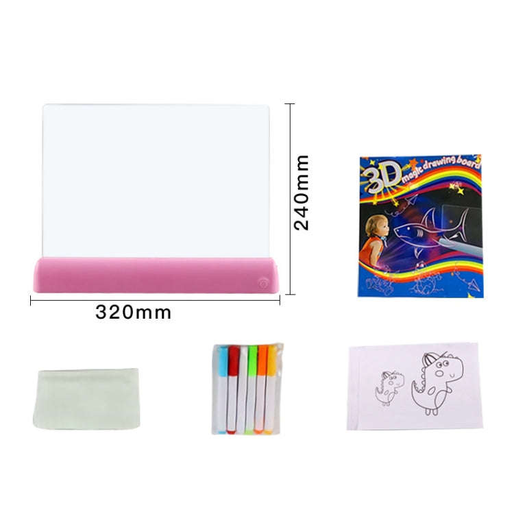 3D Painting Fluorescent Plate LED Shining Puzzle Children Graffiti Panel Handwritten Message Boar...