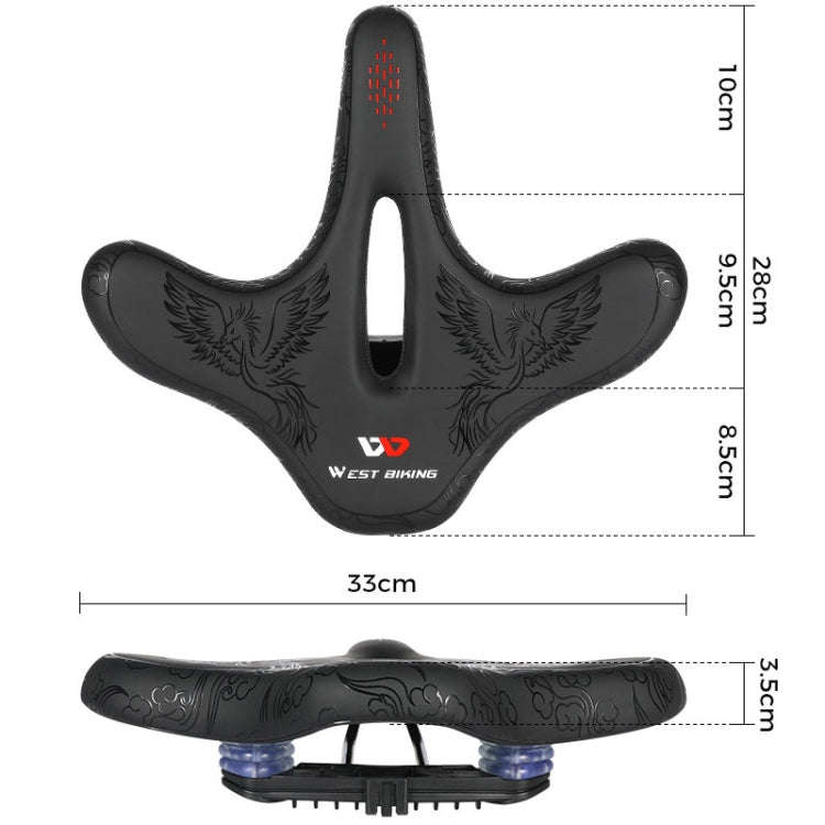 WEST BIKING YP0801122 Bicycle Mountain Bike Large Cushion Leisure And Comfortable Bicycle Saddle(...