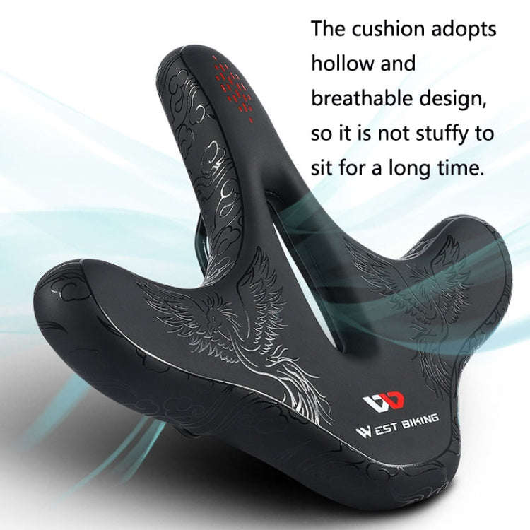 WEST BIKING YP0801122 Bicycle Mountain Bike Large Cushion Leisure And Comfortable Bicycle Saddle(...