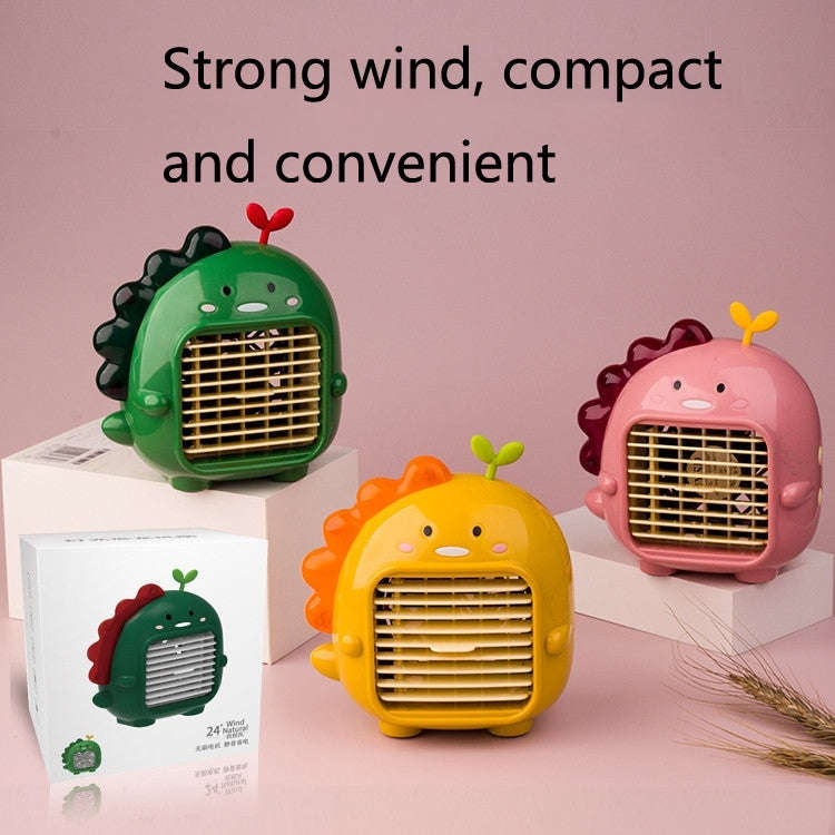 A9 Desktop Dinosaur Fan USB Mini Large Wind Fan(Yellow)