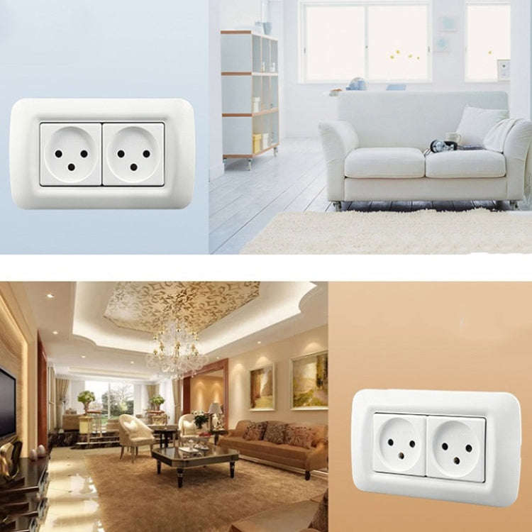 PC Panel Duplex Israel Three-Hole Wall Power Socket(Y Shape Double Plug)