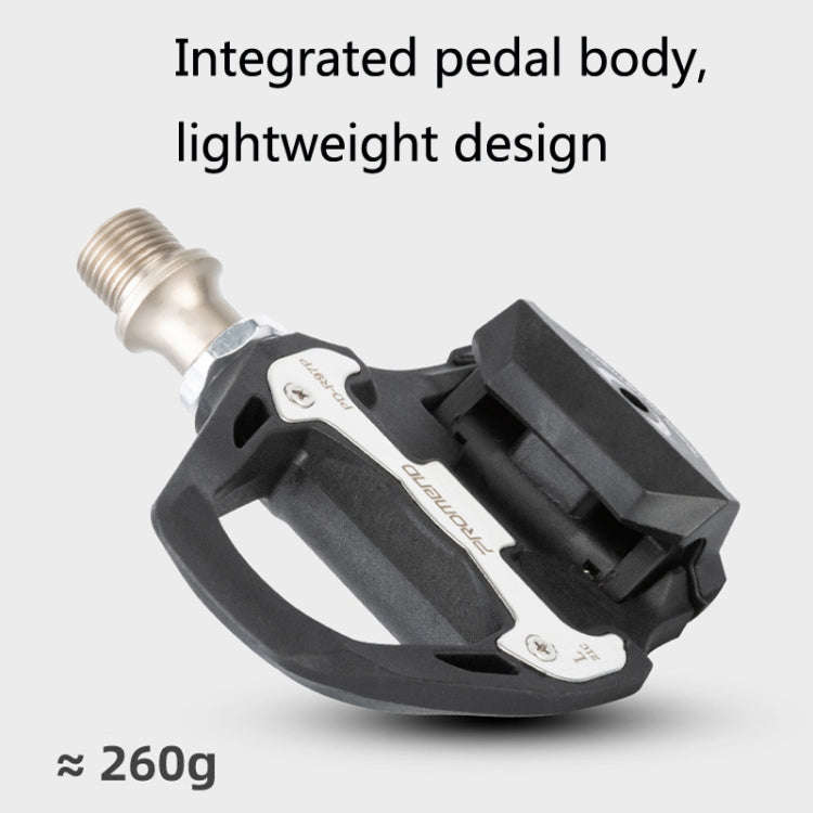 1 Pair PROMEND PD-R97P Bicycle Self-Locking Pedal Road Bike Nylon Lock Pedal SPD System Cassette ...