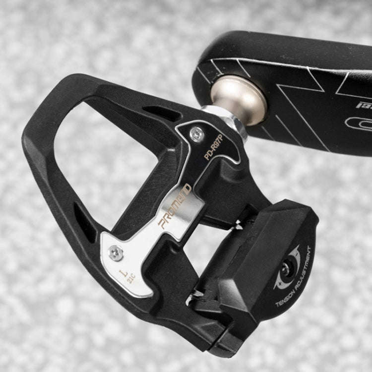 1 Pair PROMEND PD-R97P Bicycle Self-Locking Pedal Road Bike Nylon Lock Pedal SPD System Cassette ...