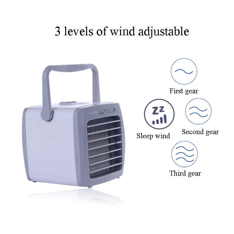 A006 Portable Mini Air Cooler Fan Air Conditioning Fan Water Cooling Fan, Fan diameter: Cotton Core