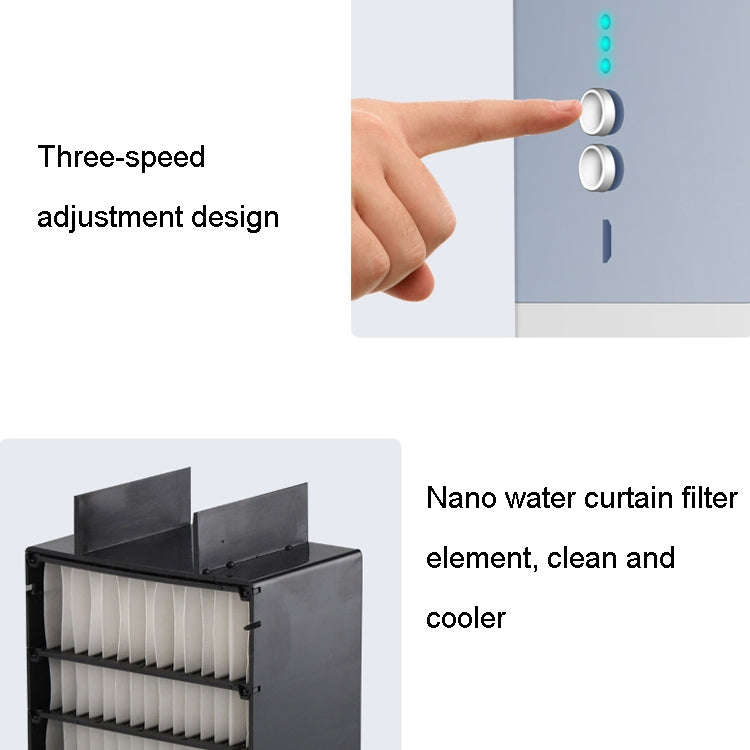 MG -191 Mini Air Cooler Home Dormitory Office Air Conditioning Fan Portable Small Desktop USB Fan...