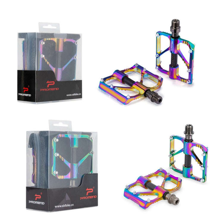 1 Pair PROMEND Three Peilin Bearing Aluminum Alloy CNC Bicycle Colorful Pedal PD-M86CY
