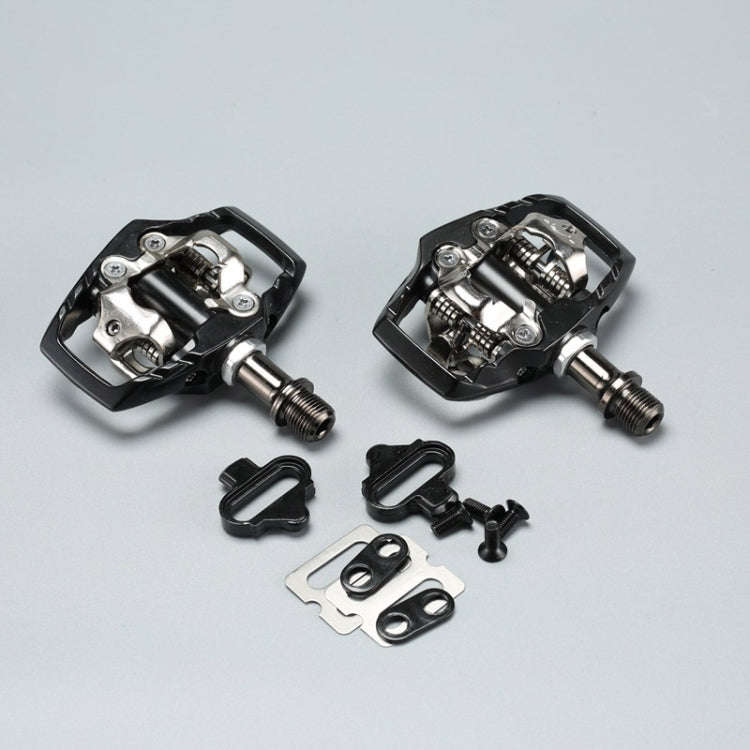 PD-M8020 Mountain Bike Bicycle Self-Locking Pedal With Buckle(Black)