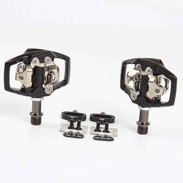 PD-M8020 Mountain Bike Bicycle Self-Locking Pedal With Buckle(Black)