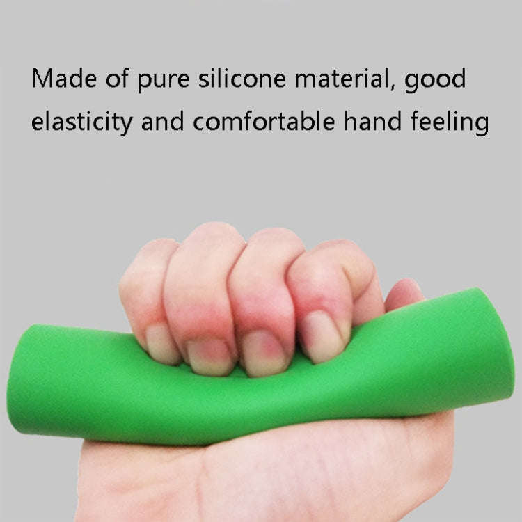 MEROCA Mountain Bike Grip Cover Shock Absorbic Silicone Handlebar Sponge Cover(Green)